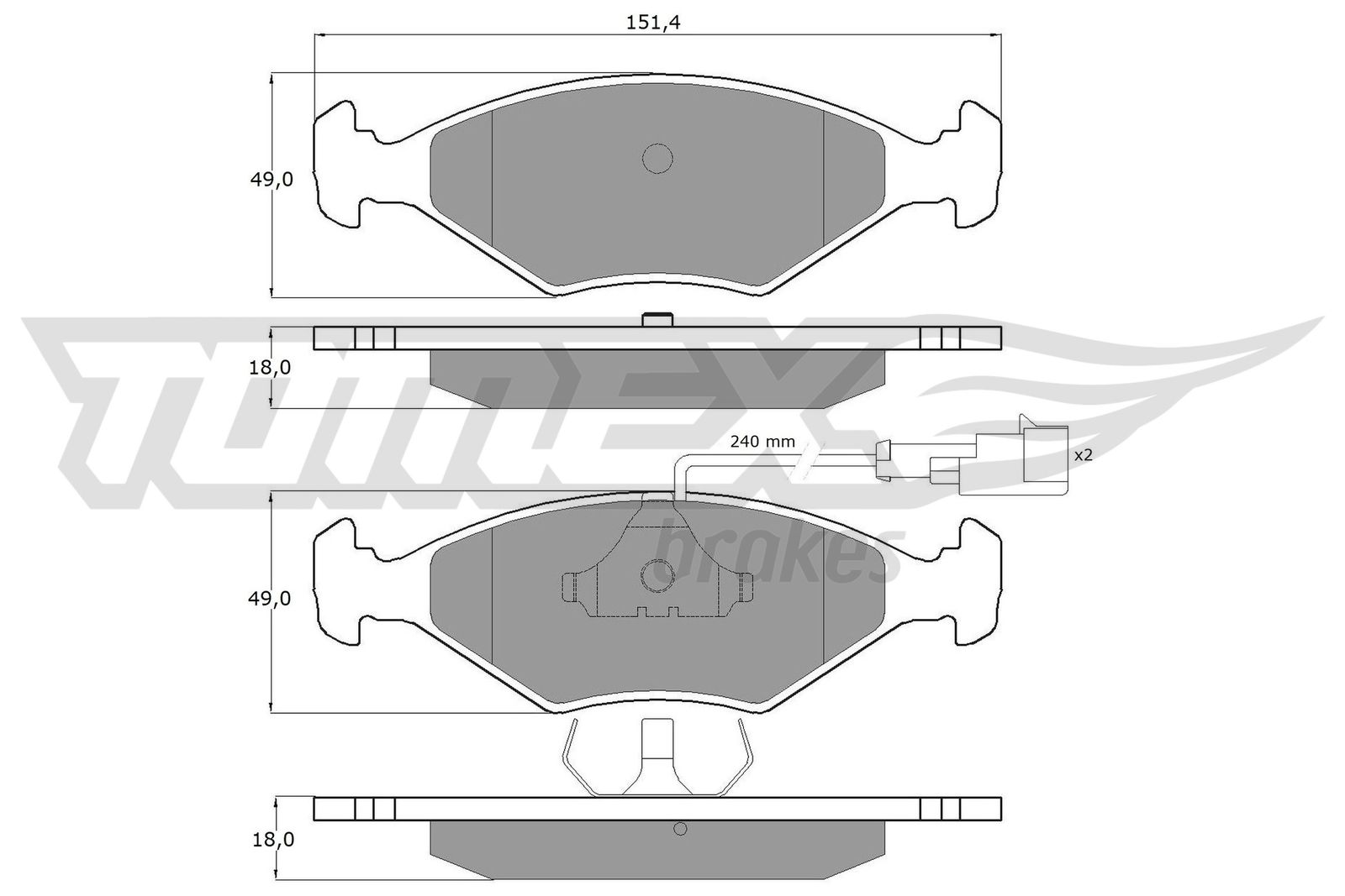 TOMEX Brakes TX 10-791 Sada...